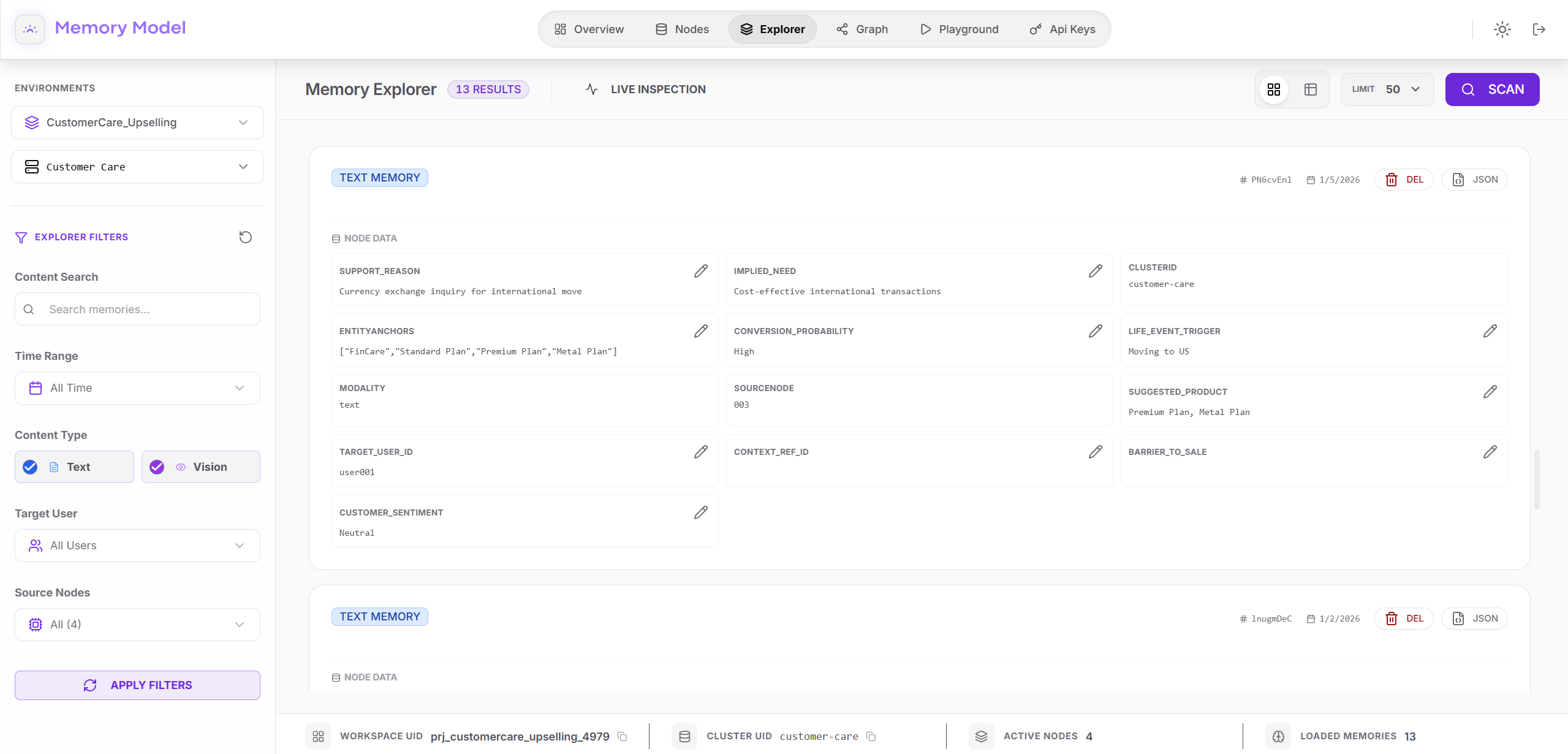 Scanning Memories - Light